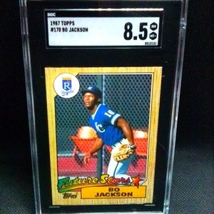 Bo Jackson 1987 Topps RC #170 SGC 8.5 MLB Kansas City Royals Baseball